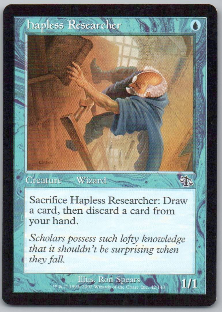 Hapless Researcher 42 Normal Creature Card - Judgment