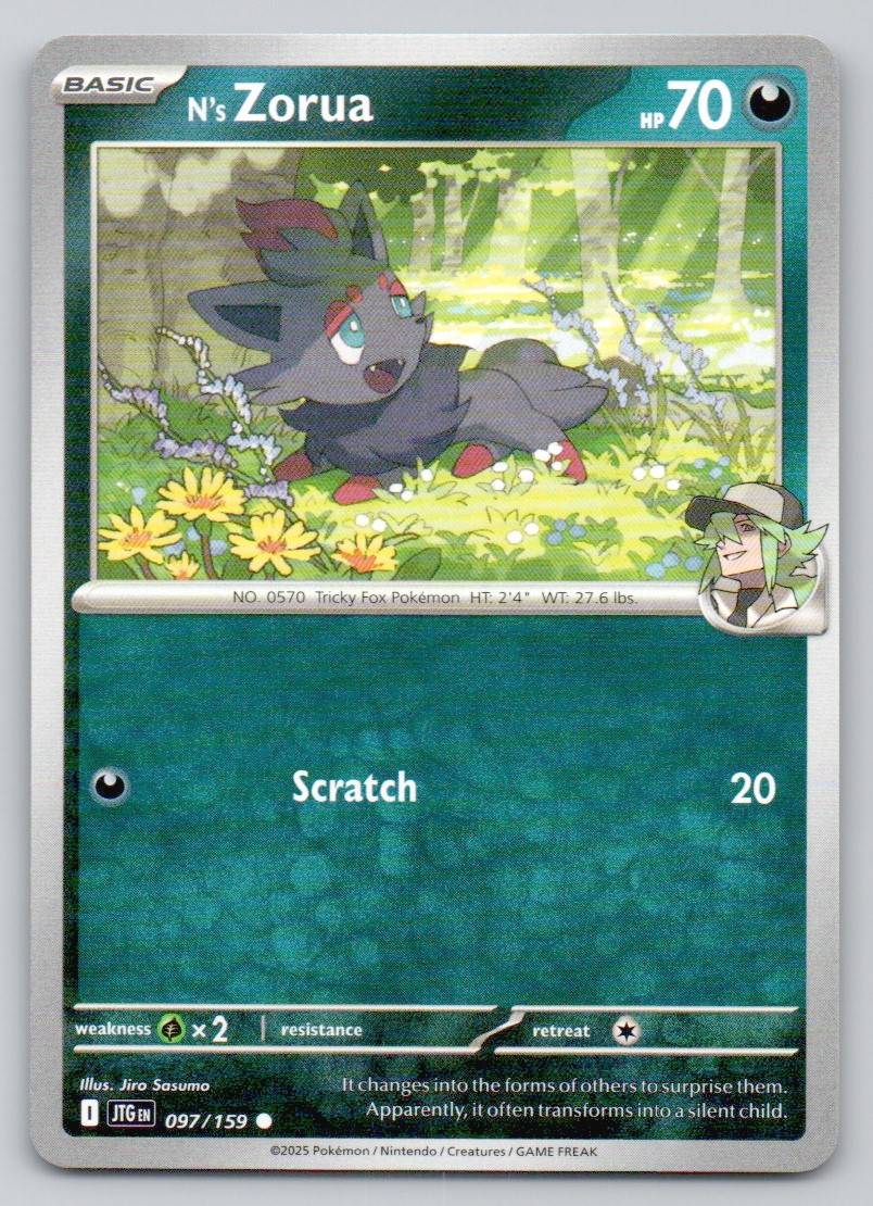 N's Zorua 097 NOR Card - Journey Together