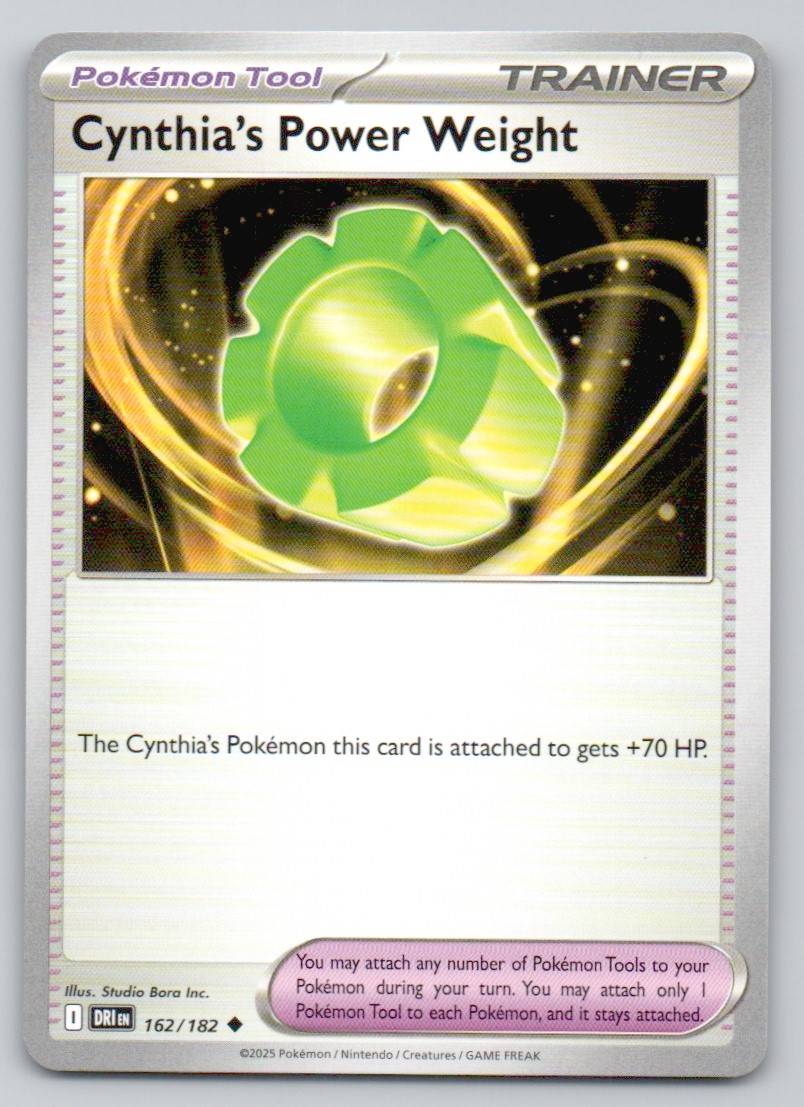 Cynthia's Power Weight 162 NOR Card - Destined Rivals
