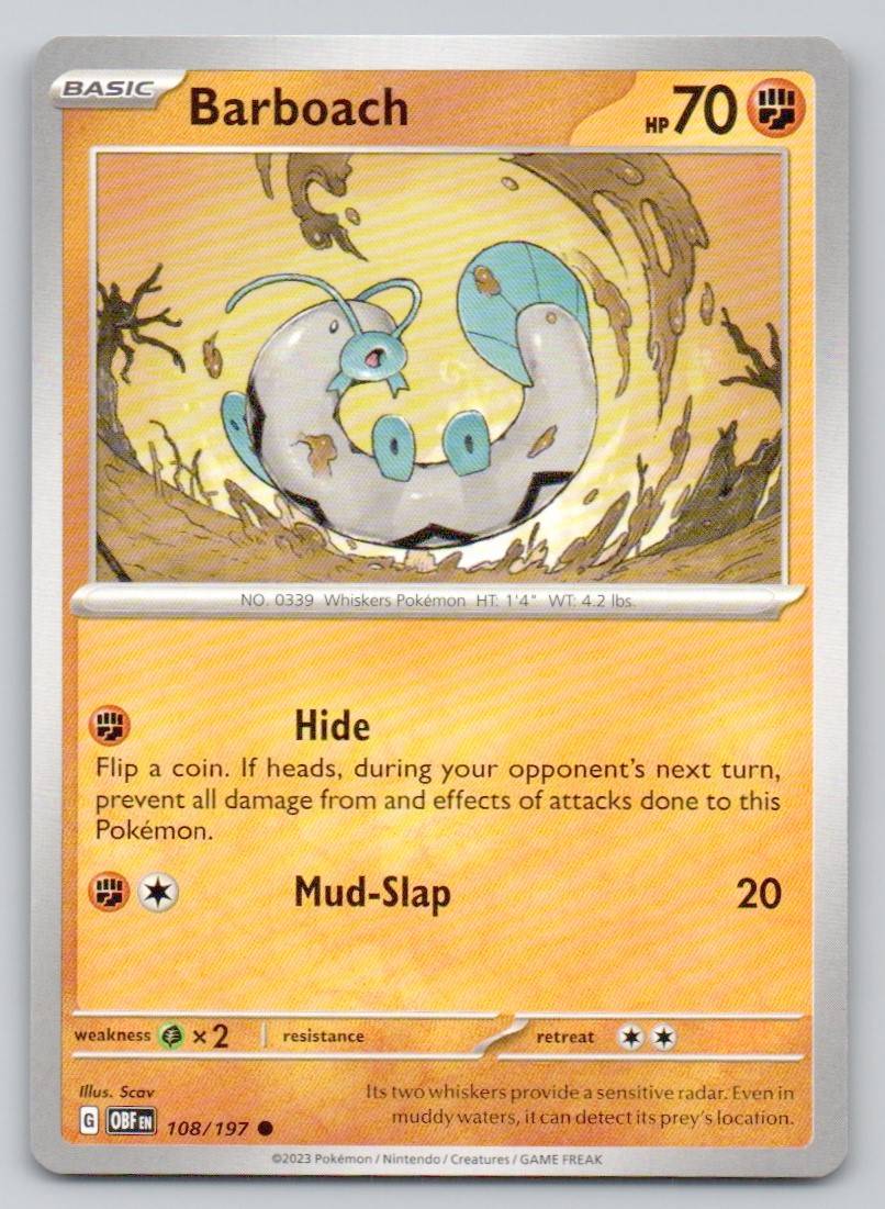 Barboach 108 NOR Card - Obsidian Flames