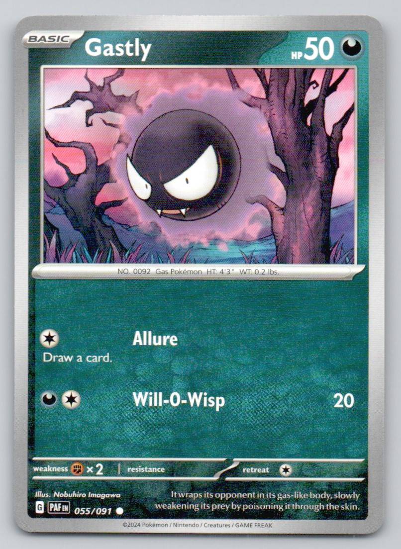 Gastly 055 NOR Card - Paldean Fates