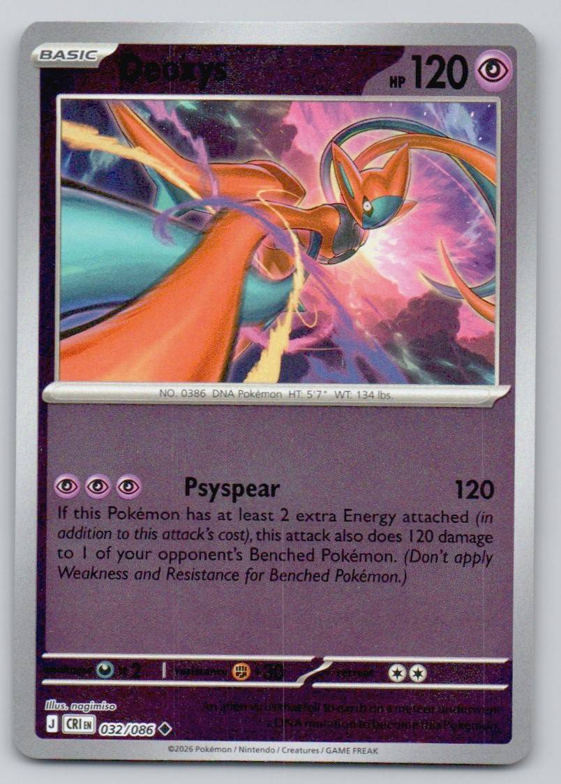 Deoxys 032 REV Card - ME04: Chaos Rising