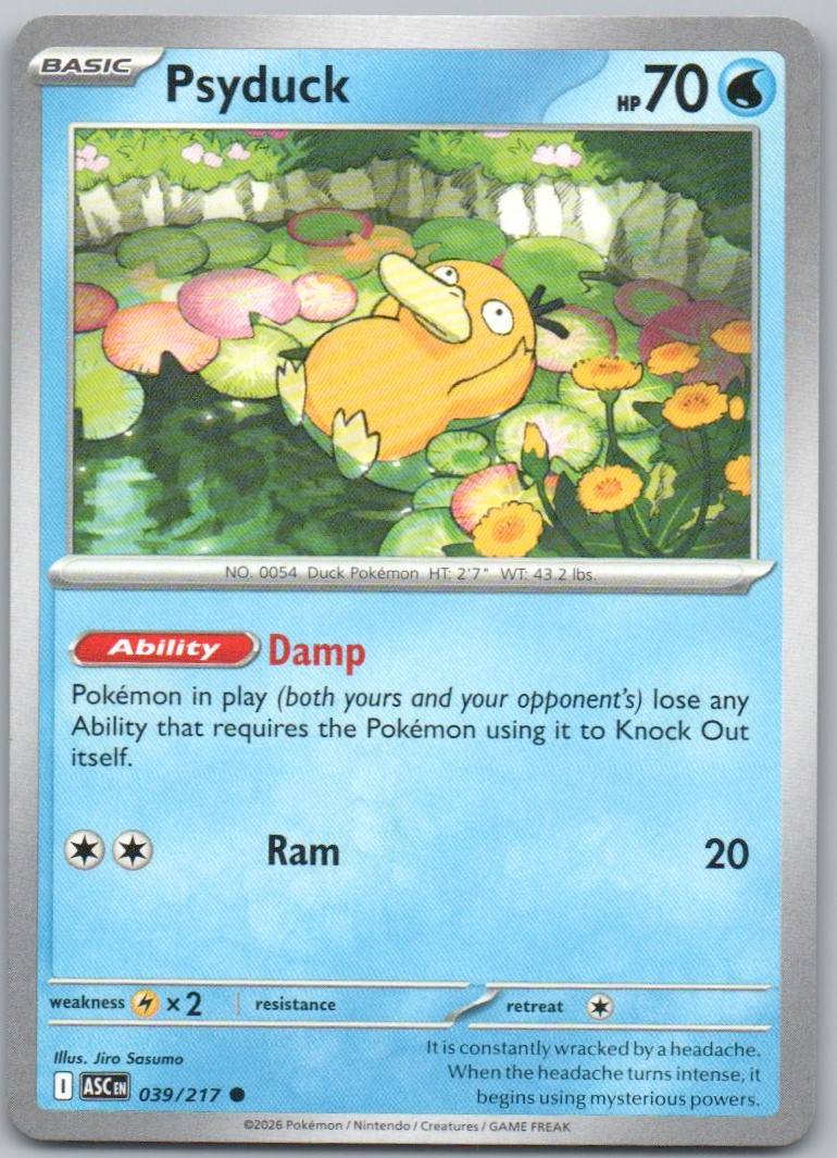 Psyduck 039 NOR Card - Ascended Heroes