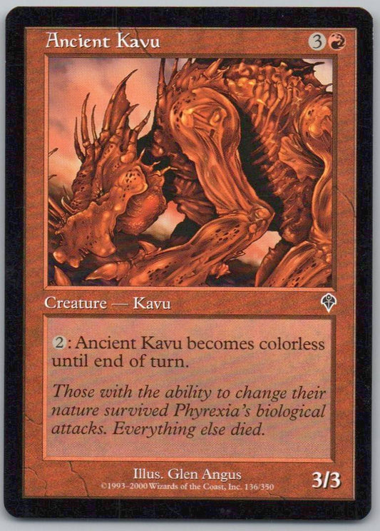 Ancient Kavu 136 Normal Creature Card - Invasion