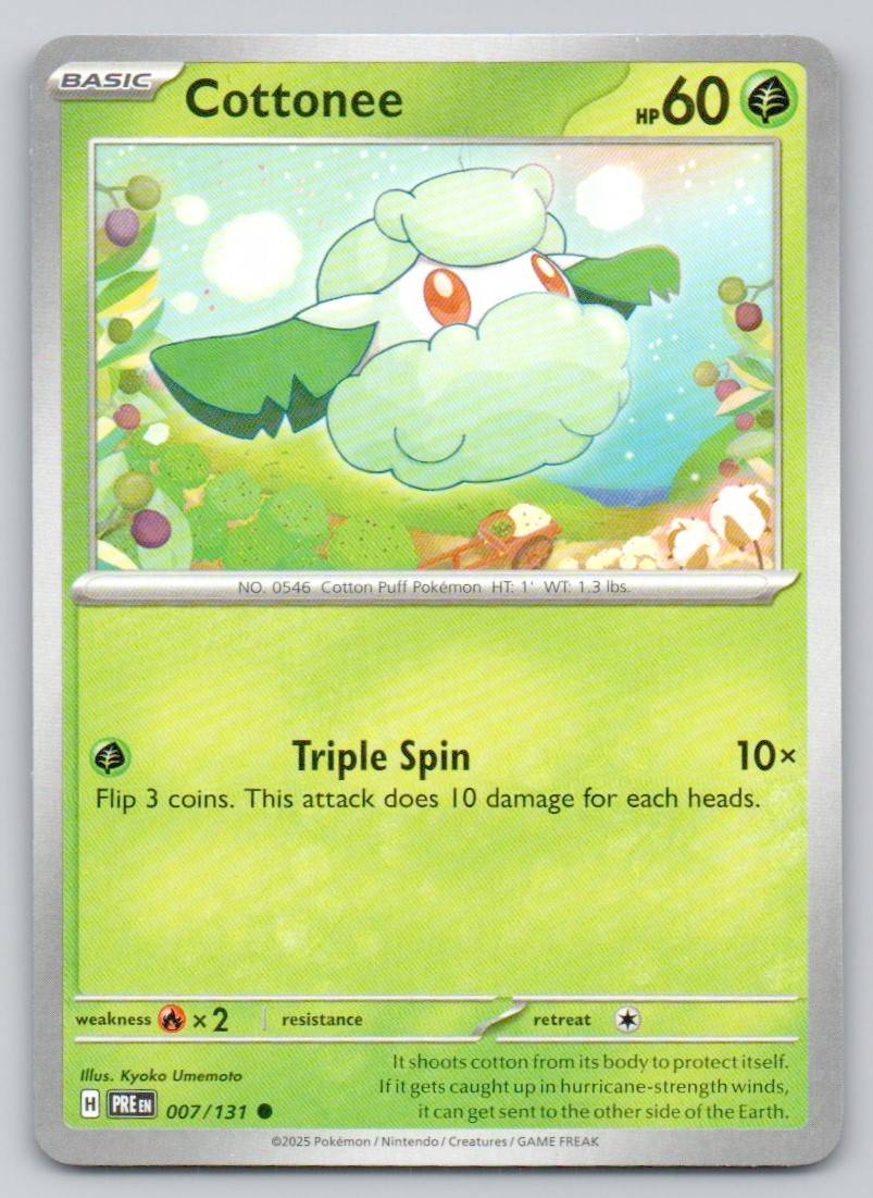 Cottonee 007 NOR Card - Prismatic Evolutions