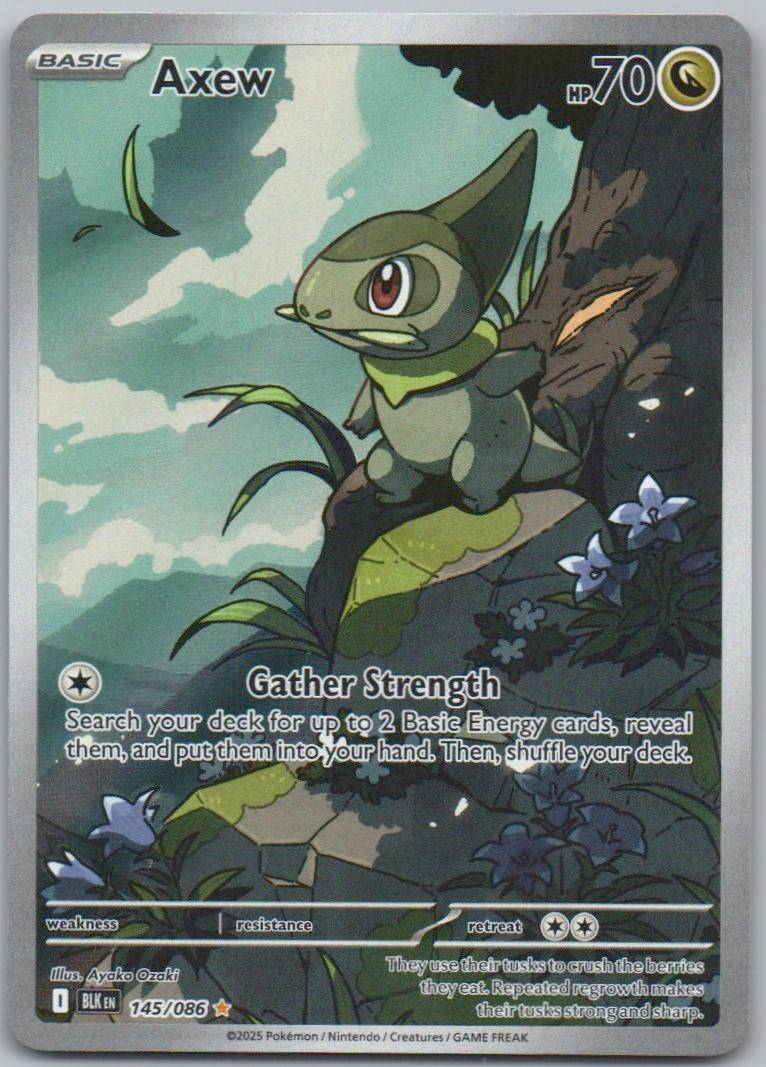 Axew 145 HOL Card - Black Bolt