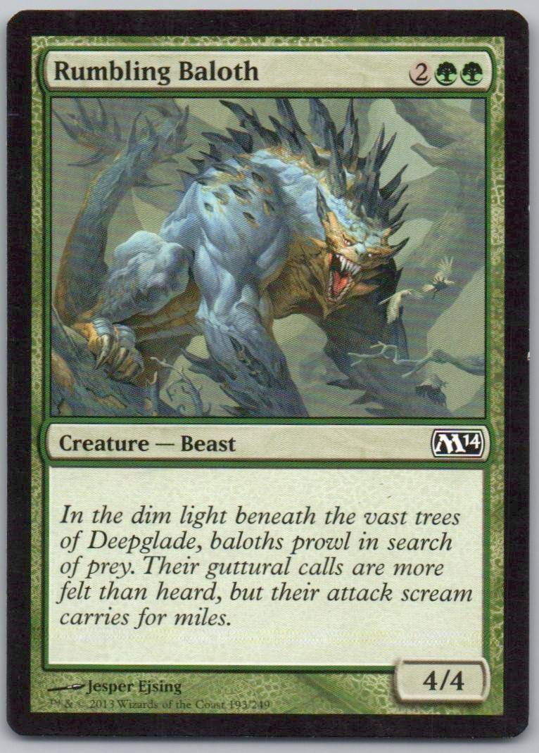 Rumbling Baloth 193 Normal Creature Card - Magic 2014