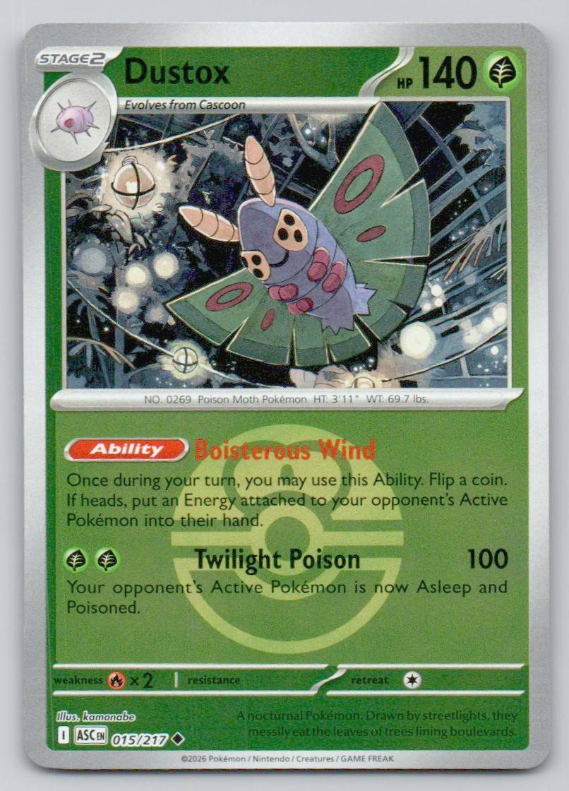 Dustox (Love Ball) 015 HOL Card - Ascended Heroes