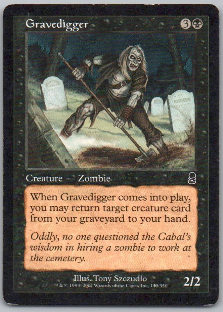 Gravedigger 140 Normal Creature Card - Odyssey