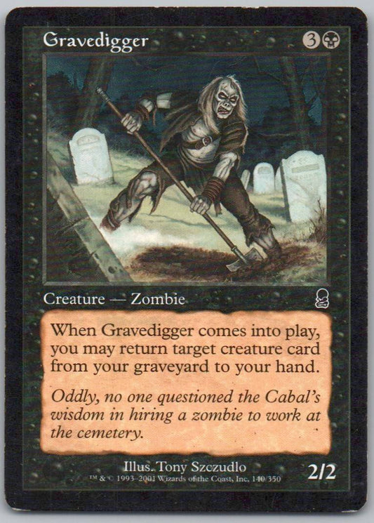 Gravedigger 140 Normal Creature Card - Odyssey