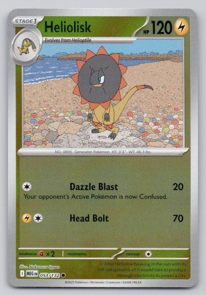 Heliolisk 053 REV Card - Mega Evolution