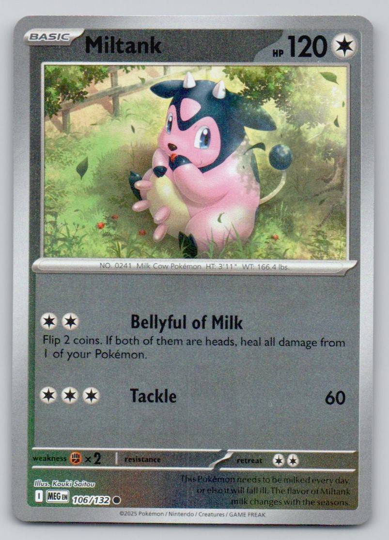 Miltank 106 REV Card - Mega Evolution