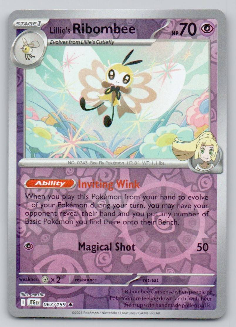 Lillie's Ribombee 067 REV Card - Journey Together