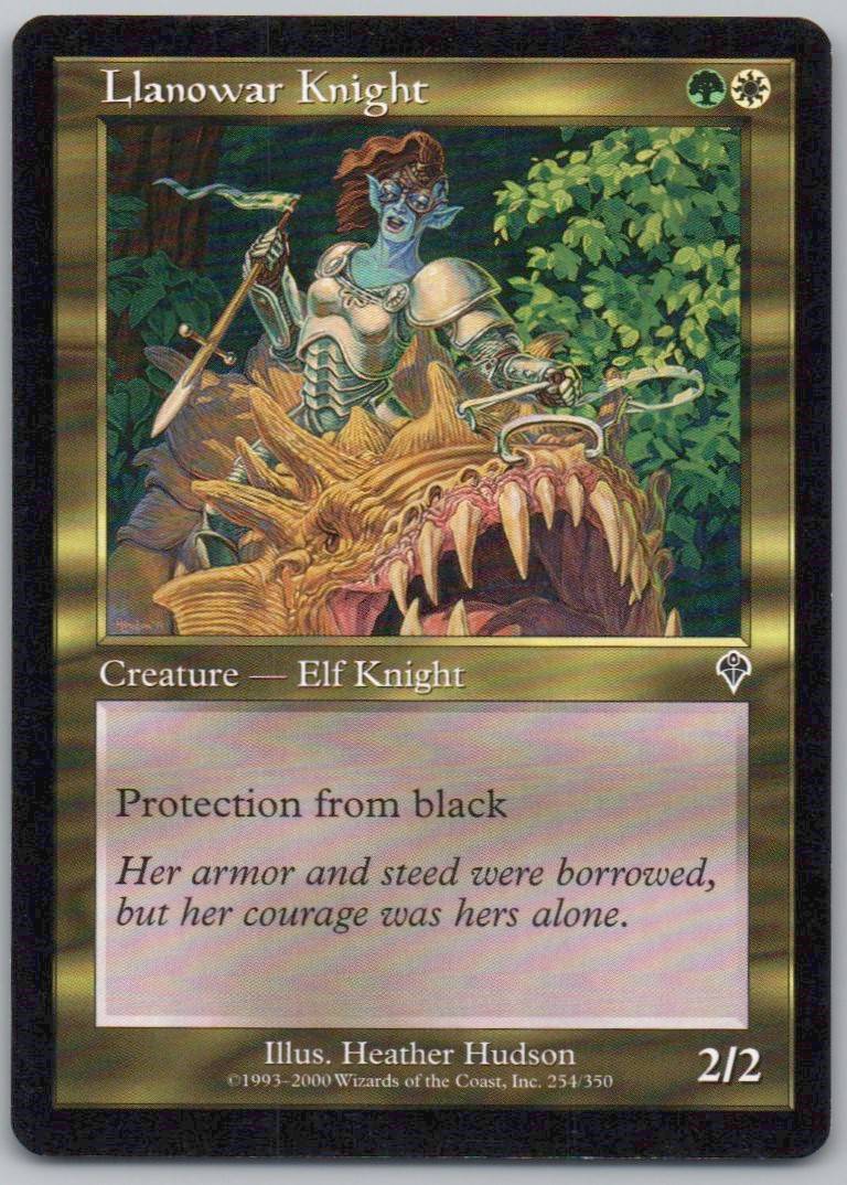 Llanowar Knight 254 Normal Creature Card - Invasion