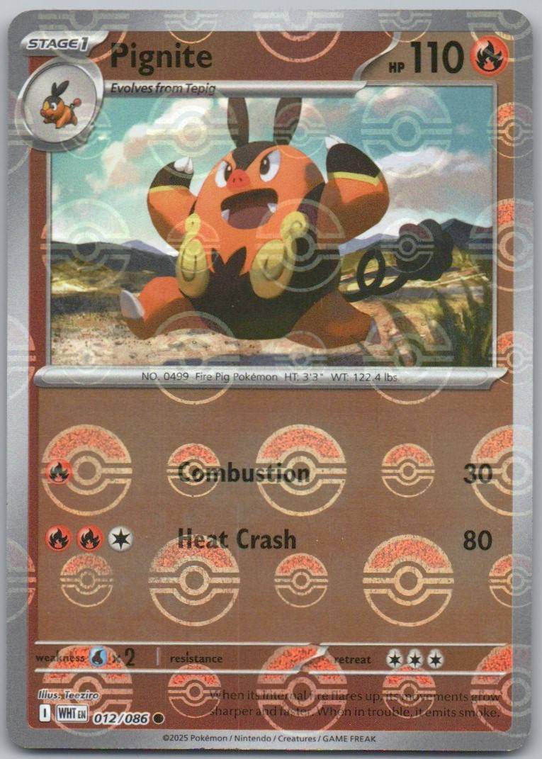 12 - Pignite (Poke Ball Pattern)