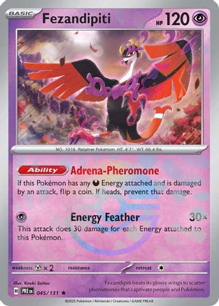 Fezandipiti (Poke Ball Pattern) 045 HOL Card - Prismatic Evolutions