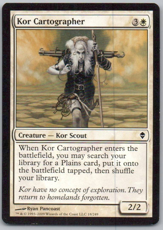 Kor Cartographer 13/ Normal Creature Card - Zendikar