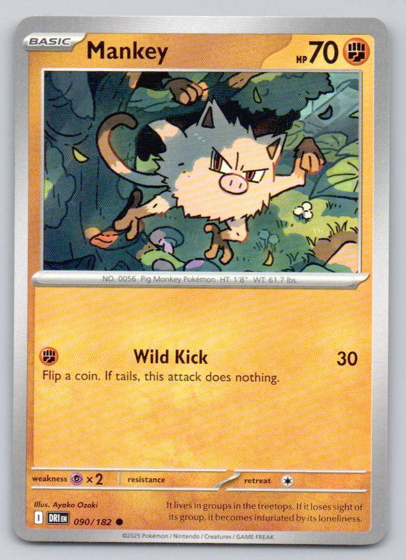 Mankey 090 NOR Card - Destined Rivals