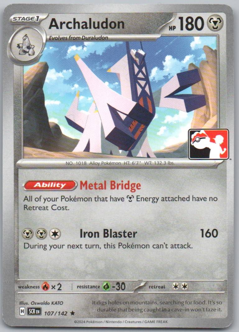 Archaludon 107 NOR Card - Prize Pack Series Cards