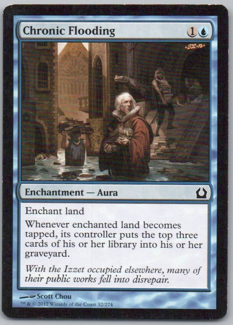 Chronic Flooding 32 Normal Enchantment Card - Return to Ravnica
