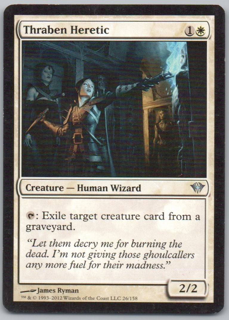 Thraben Heretic 26 Normal Creature Card - Dark Ascension