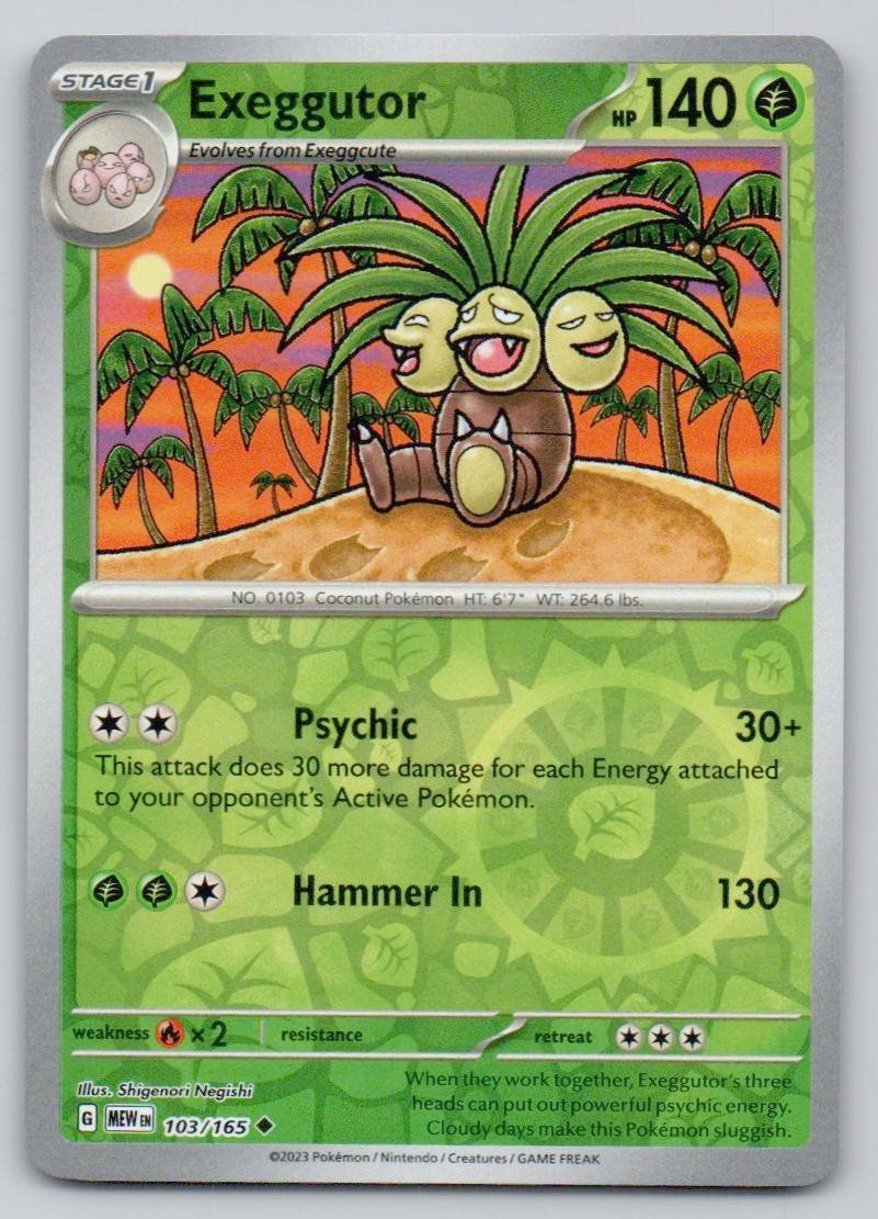 Exeggutor 103 REV Card - 151