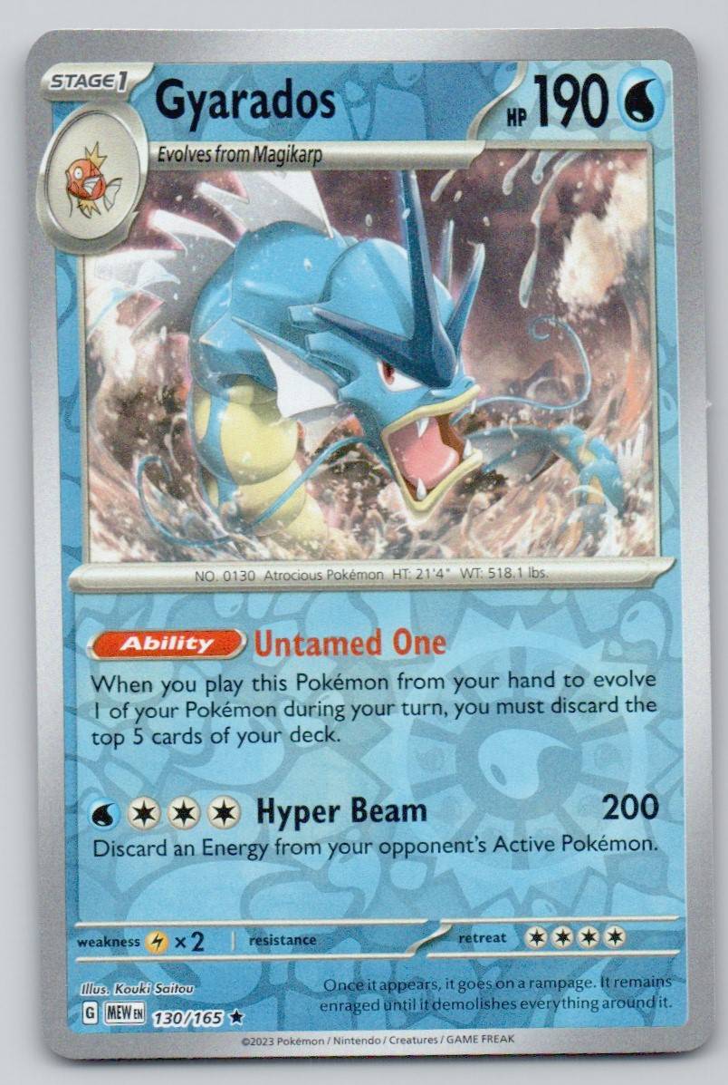 Gyarados 130 REV Card - 151