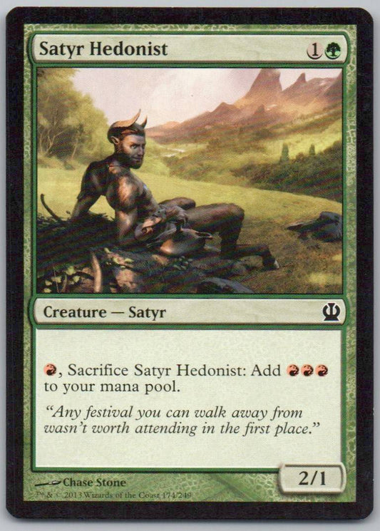 Satyr Hedonist 174 Normal Creature Card - Theros