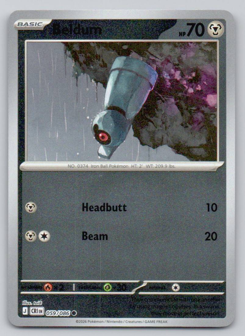 Beldum 059 REV Card - ME04: Chaos Rising