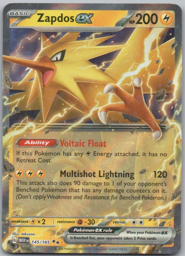 Zapdos ex 145 NOR Card - 151