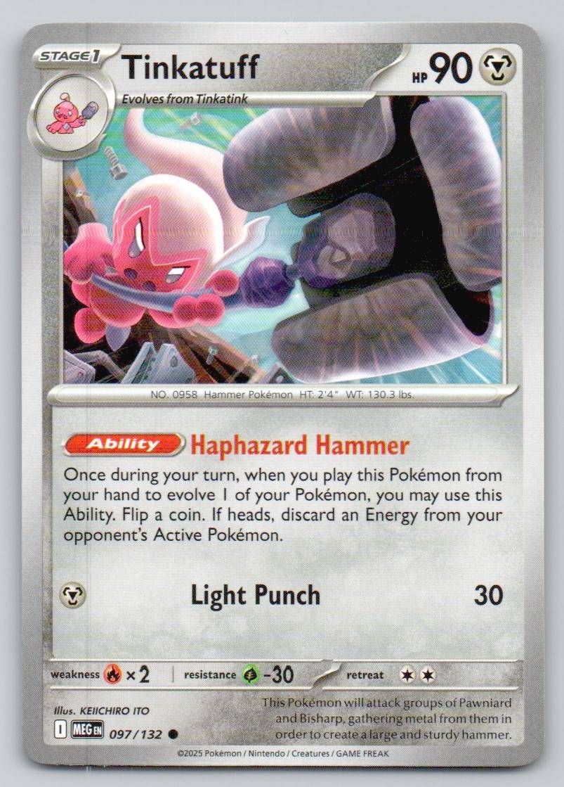 Tinkatuff 097 NOR Card - Mega Evolution