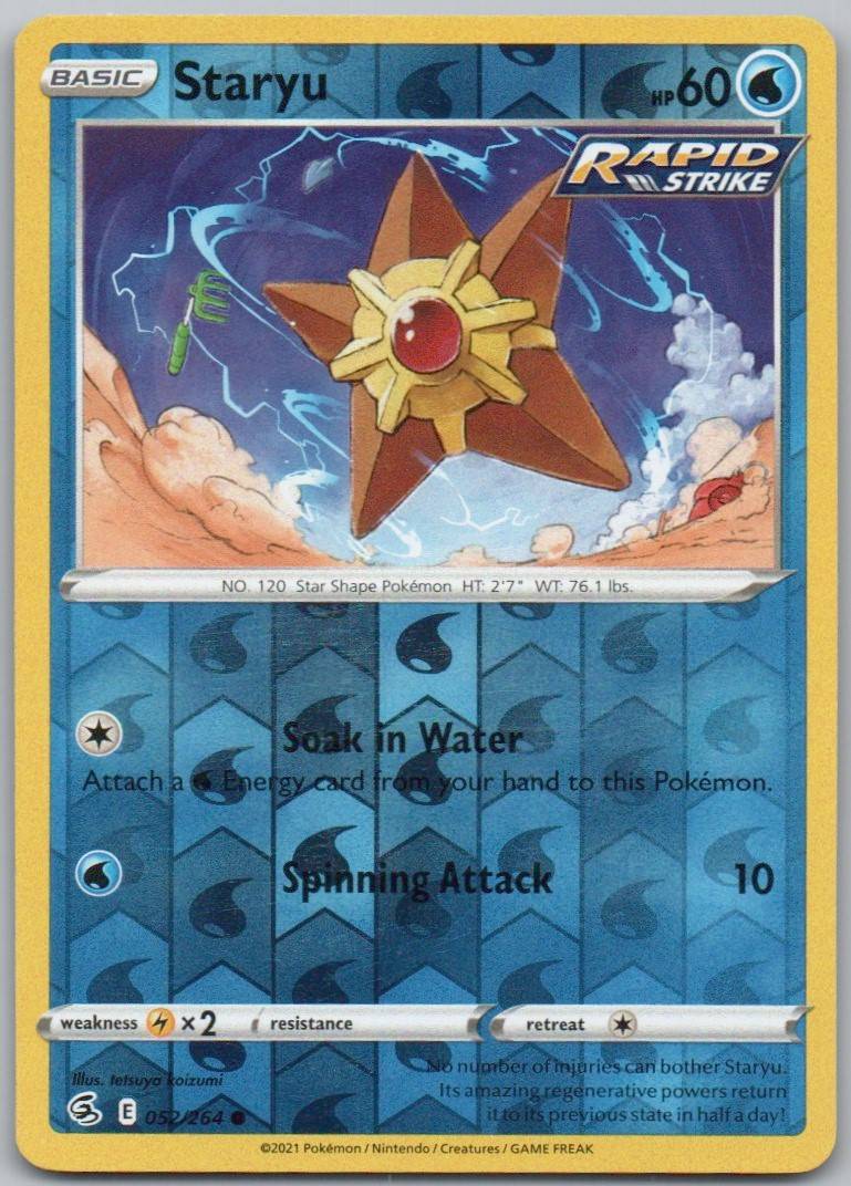 Staryu 052 REV Card - Fusion Strike