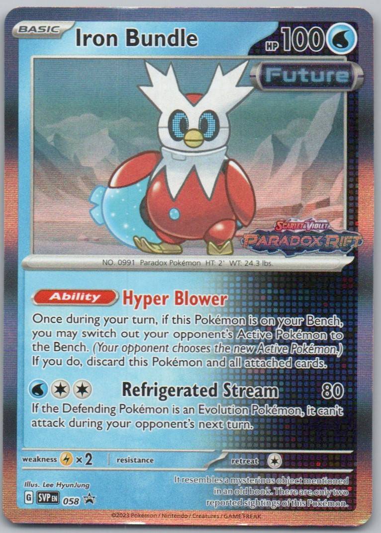 Iron Bundle (Prerelease) 058 Stamp Water Card - Scarlet & Violet Promo