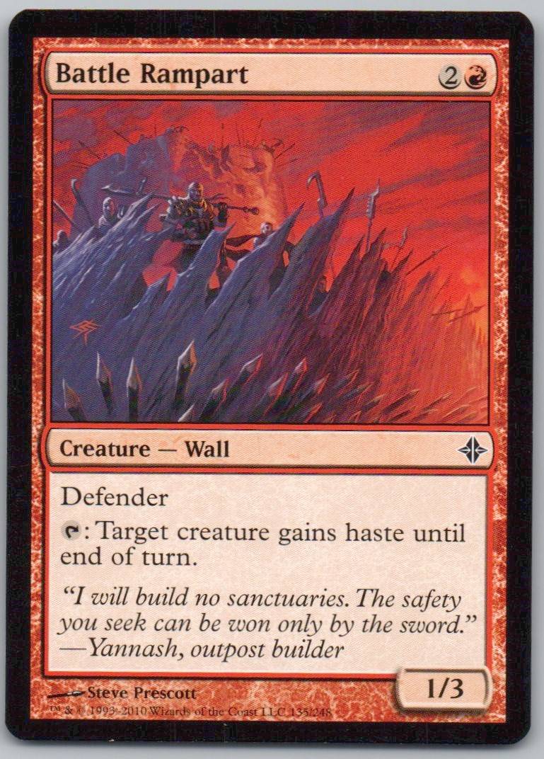 Battle Rampart 135 Normal Creature Card - Rise of the Eldrazi