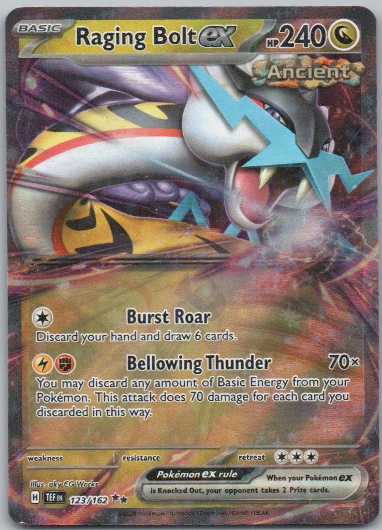 Raging Bolt ex 123 NOR Card - Temporal Forces