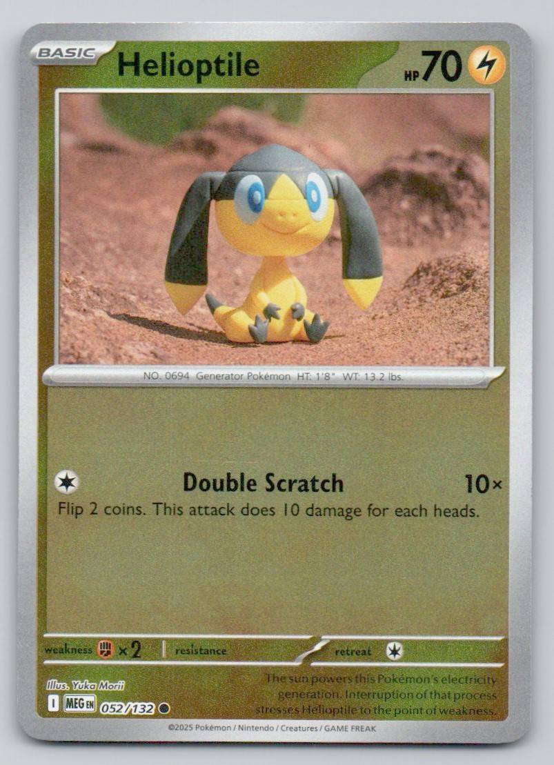 Helioptile 052 REV Card - Mega Evolution