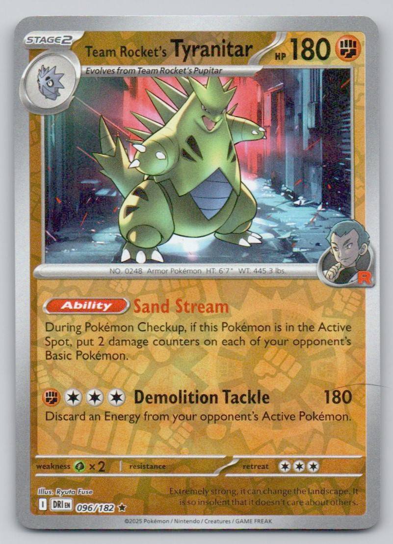 Team Rocket's Tyranitar (Theme Deck Non-Holo) 096 NOR Card - Exclusives