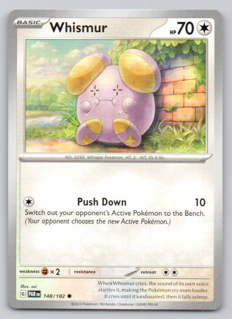 Whismur 148 NOR Card - Paradox Rift