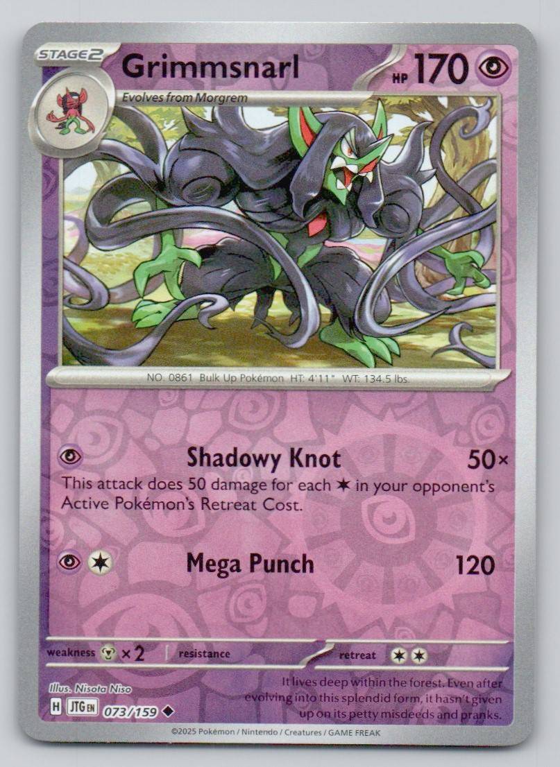 Grimmsnarl 073 REV Card - Journey Together