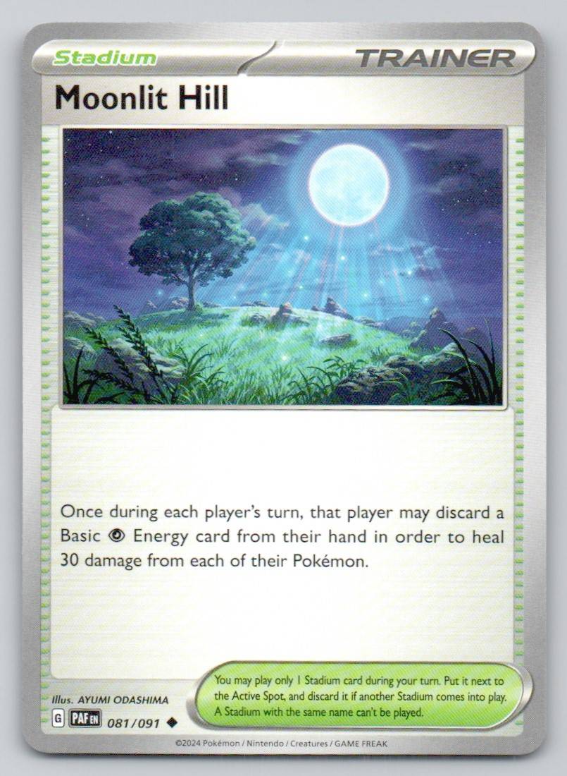 Moonlit Hill 081 NOR Card - Paldean Fates
