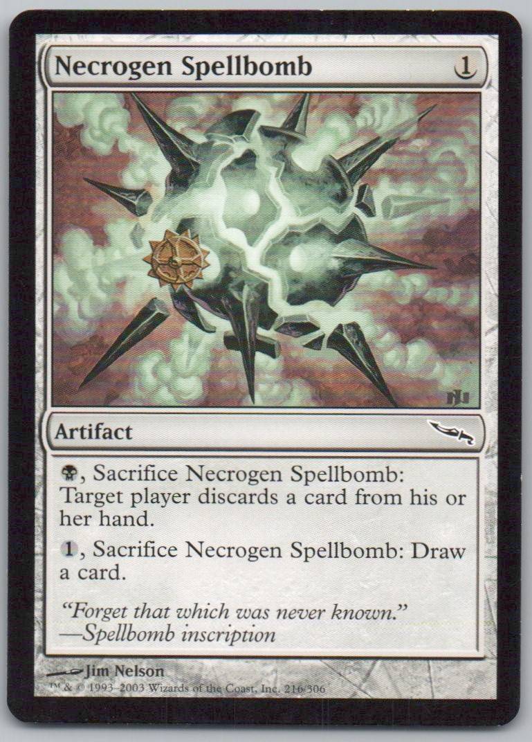 Necrogen Spellbomb 216 Normal Artifact Card - Mirrodin