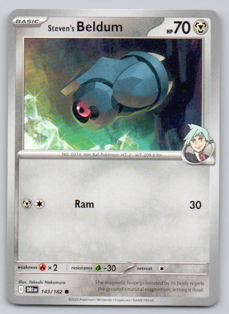 Steven's Beldum 143 NOR Card - Destined Rivals