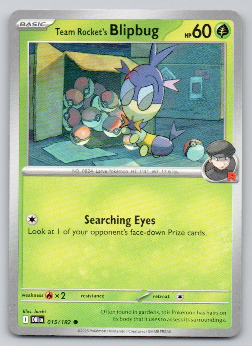 Team Rocket's Blipbug 015 NOR Card - Destined Rivals