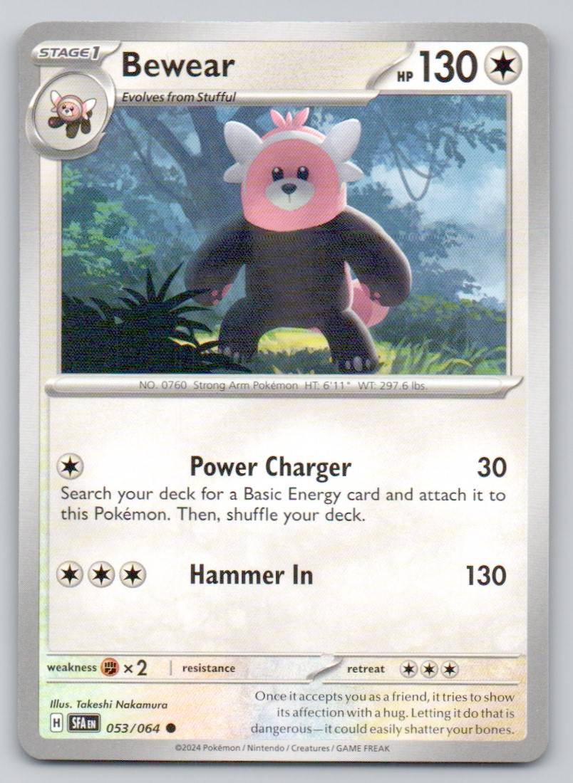 Bewear 053 NOR Card - Shrouded Fable