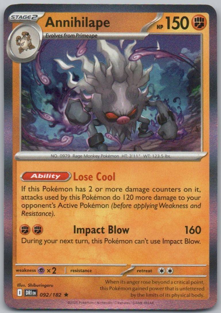 Annihilape 092 NOR Card - Destined Rivals
