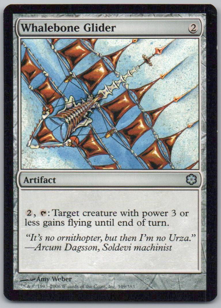Whalebone Glider 349 Normal Artifact Card - Coldsnap Theme Deck Reprints