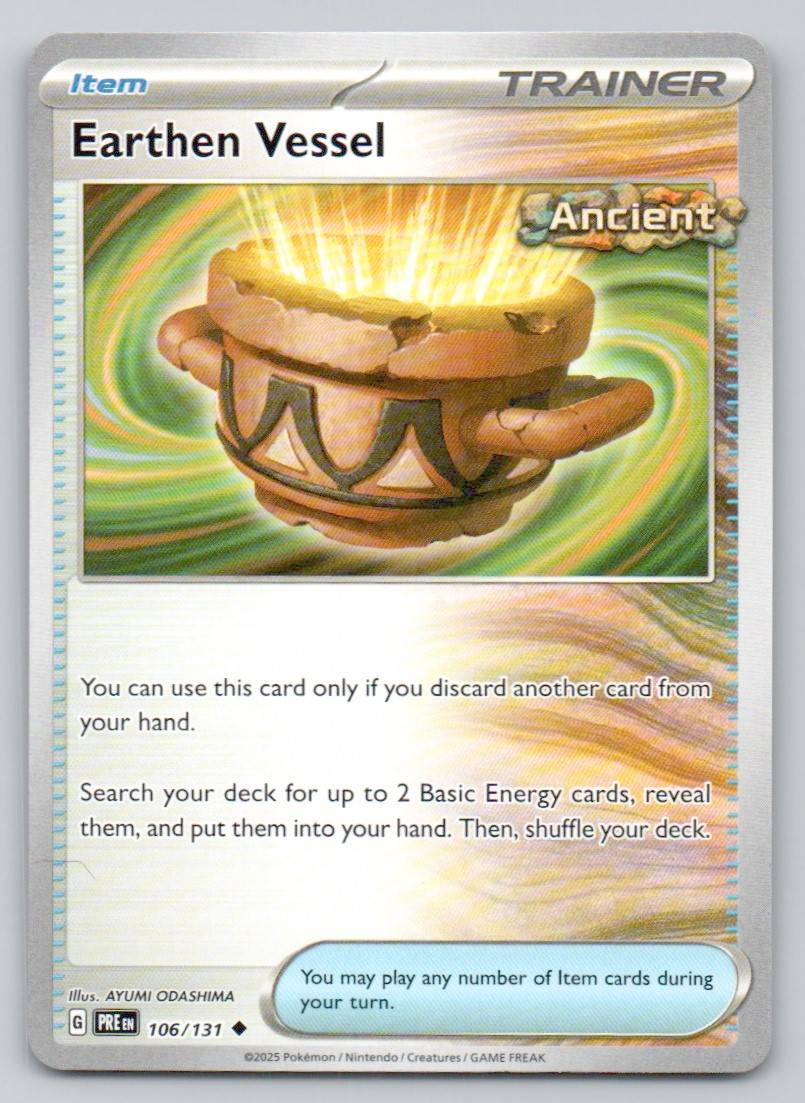 Earthen Vessel 106 NOR Card - Prismatic Evolutions