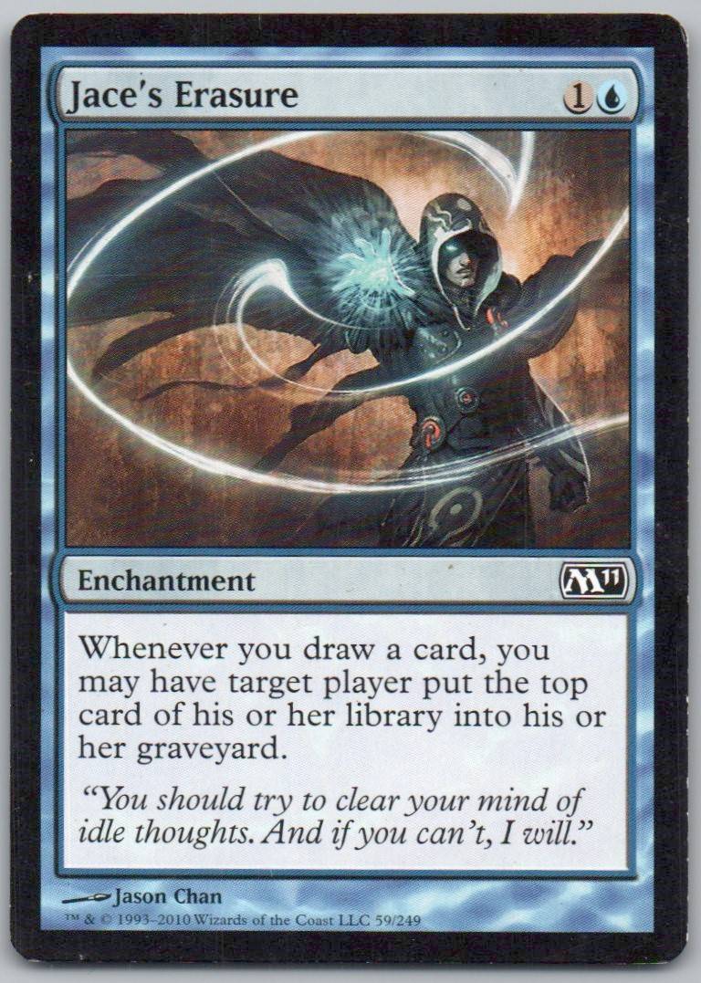 Jace's Erasure 59 Normal Enchantment Card - Magic 2011