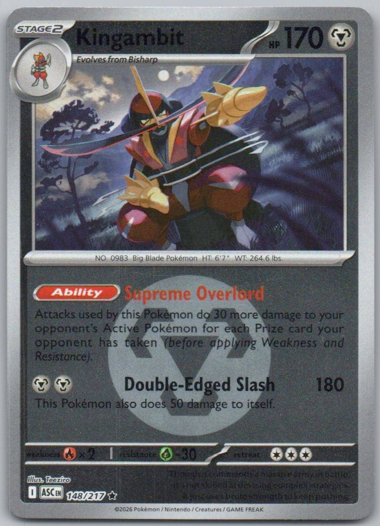 Kingambit (Energy Symbol Pattern) 148 HOL Card - Ascended Heroes