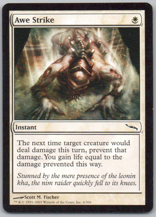 Awe Strike 6 Normal Instant Card - Mirrodin